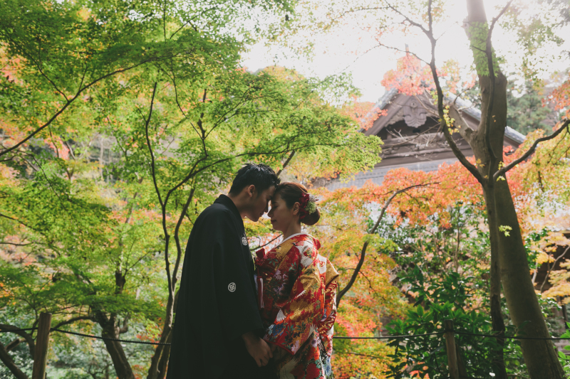 紅葉に包まれて