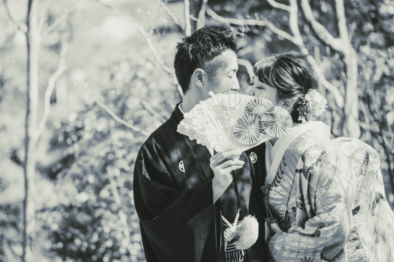 扇子のむこう・・・♡