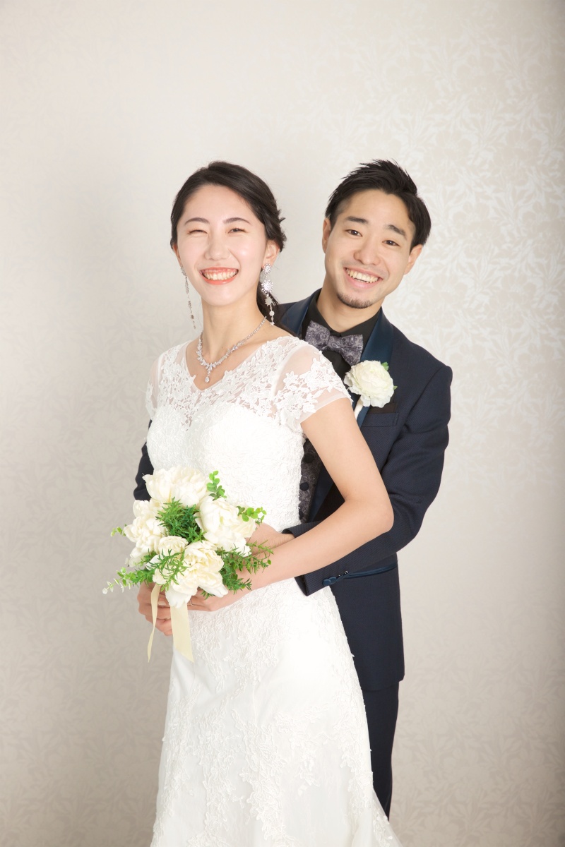 バックハグでかわいく