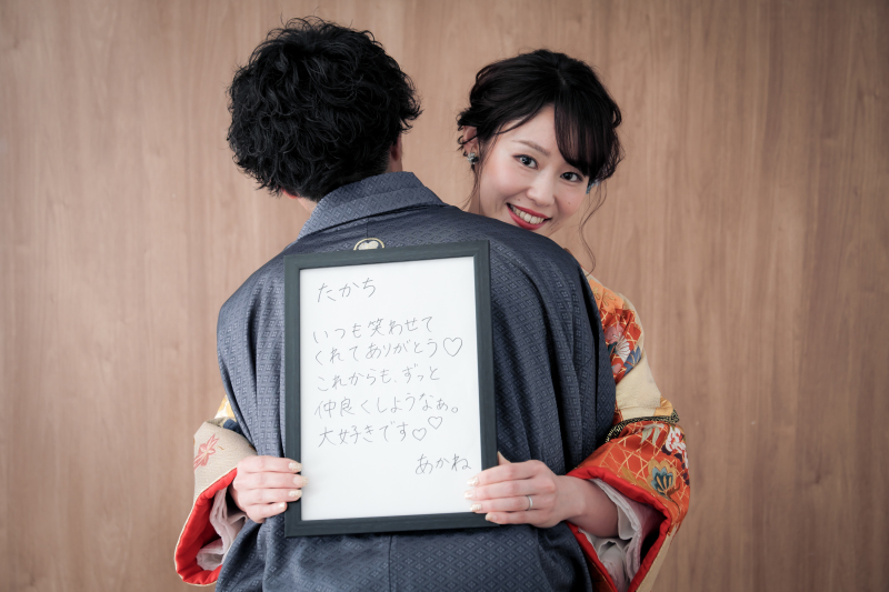 幸せそうなお二人。