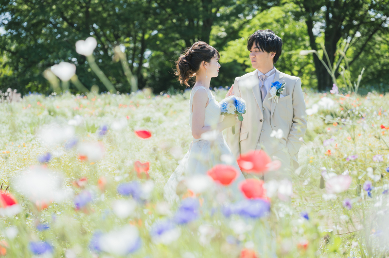 お花畑で・・・