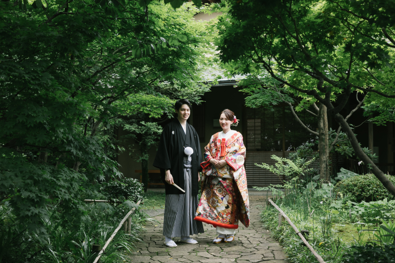 和装から撮影開始!