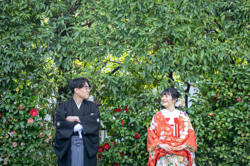 緑をバックに・・・