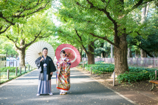 新緑に囲まれて