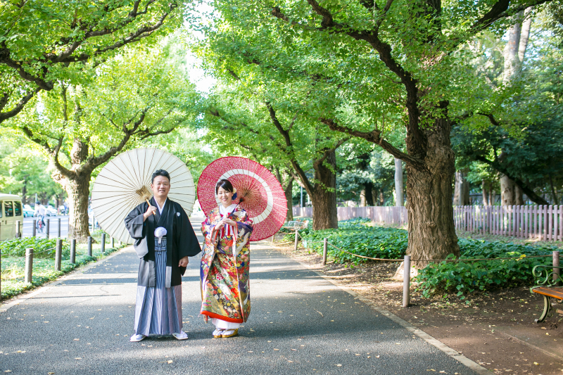 新緑に囲まれて