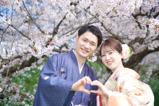 桜と和装撮影！！