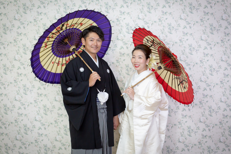 番傘を差しながら…