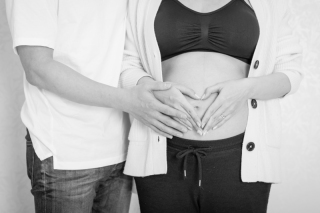 スタジオでマタニティフォト♡