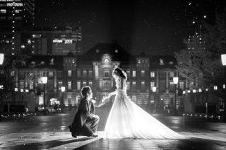 東京駅　丸の内夜景
