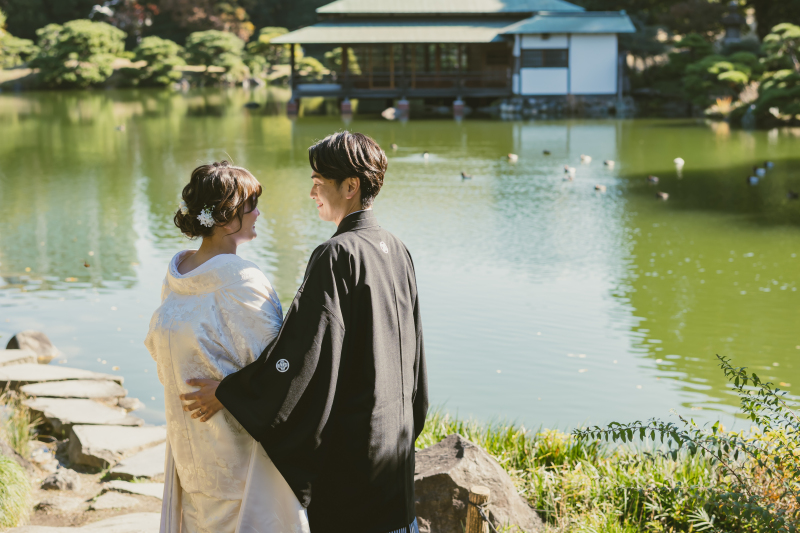 大きな池の前で❇︎
