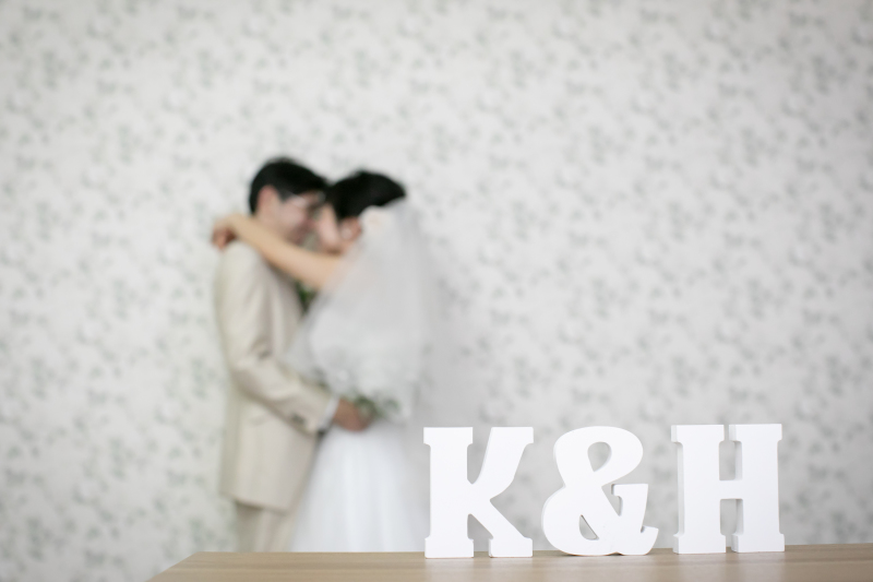 ウエディングドレスに着替えて・・・