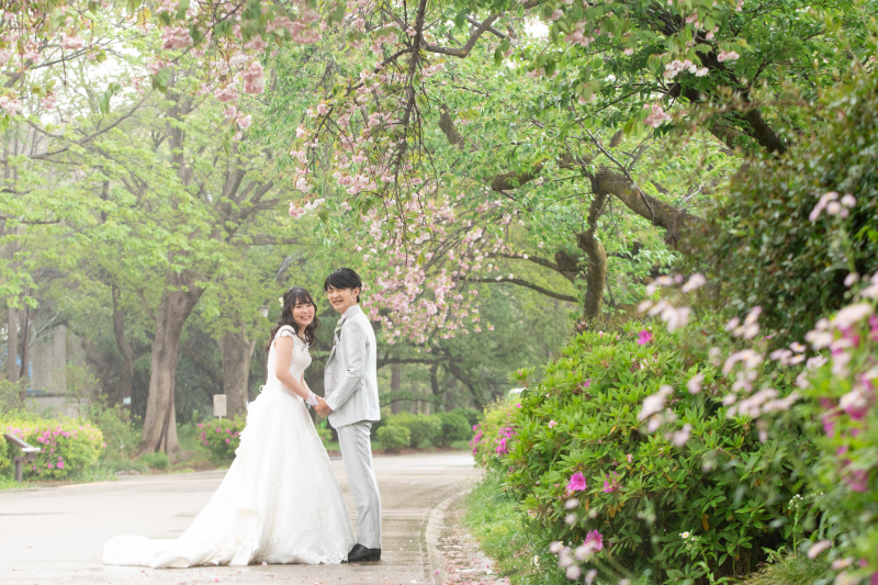 春の爽やかな緑のなかで・・