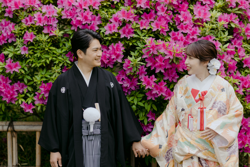 沢山のつつじと♡
