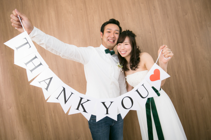 ガーランドで『THANKYOU♡』