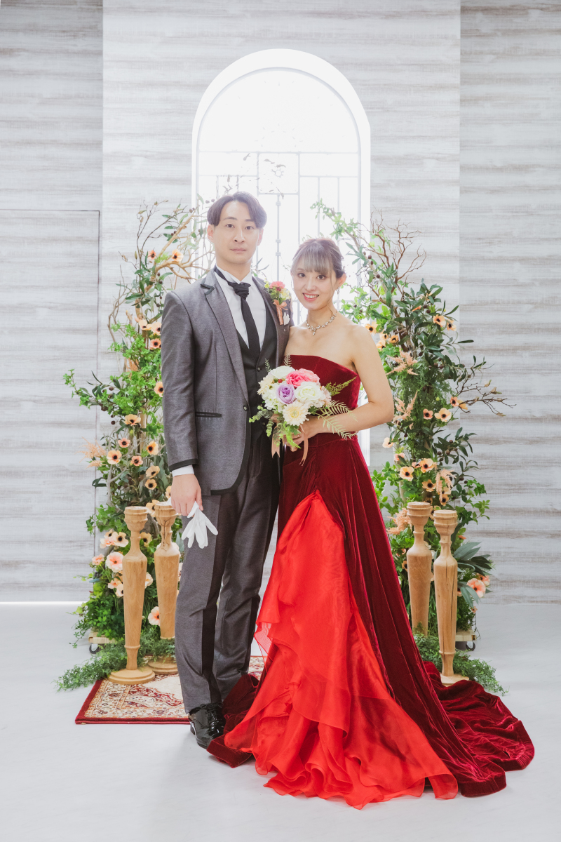 真っ赤なドレス♡