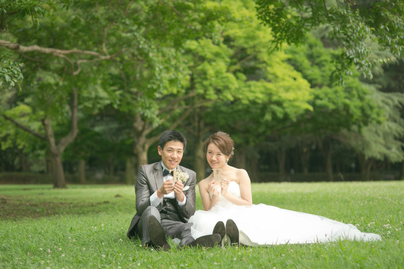 座りで可愛らしく！