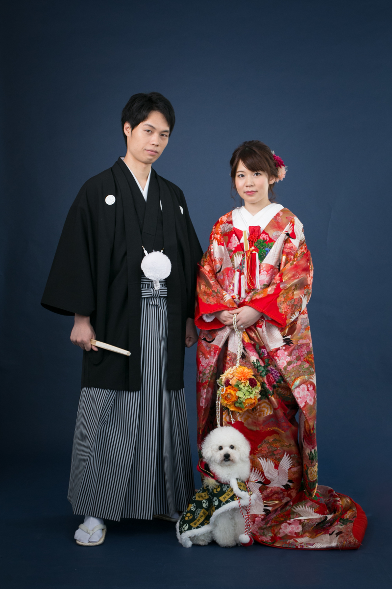 わんちゃんとスタジオ撮影＊