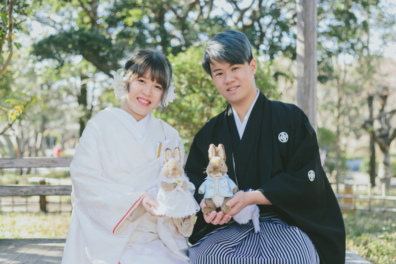 大好きなうさちゃんと一緒