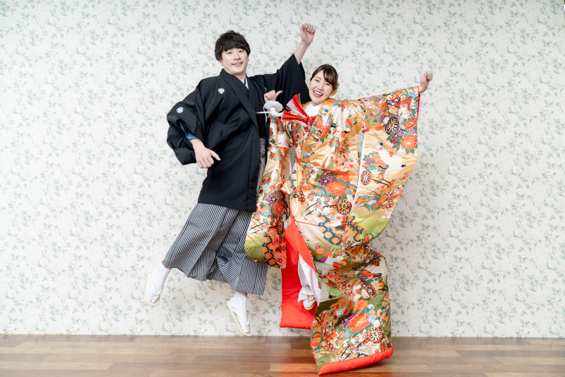 着物でも元気いっぱい！！