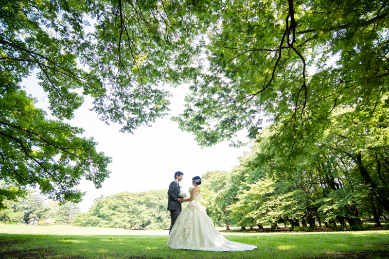 グリーンに囲まれて