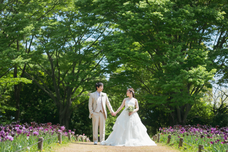 昭和記念公園 洋装撮影