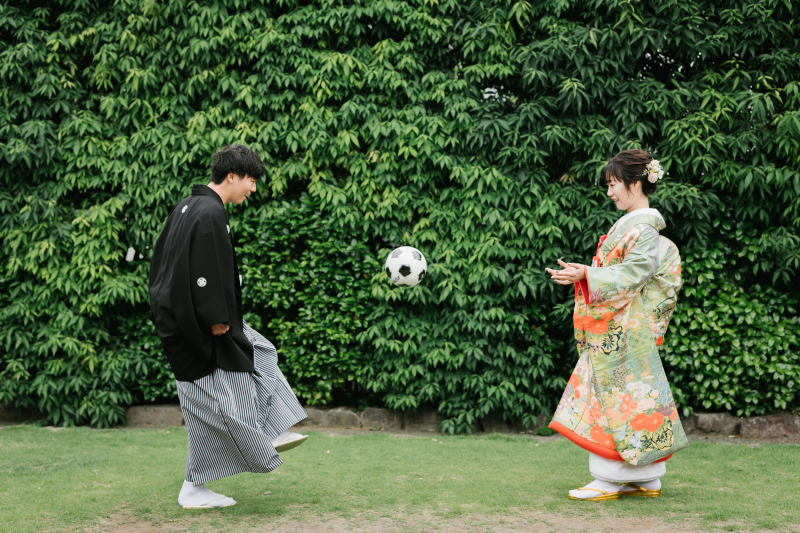 サッカーボールと!