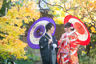 紅葉の目白庭園＊