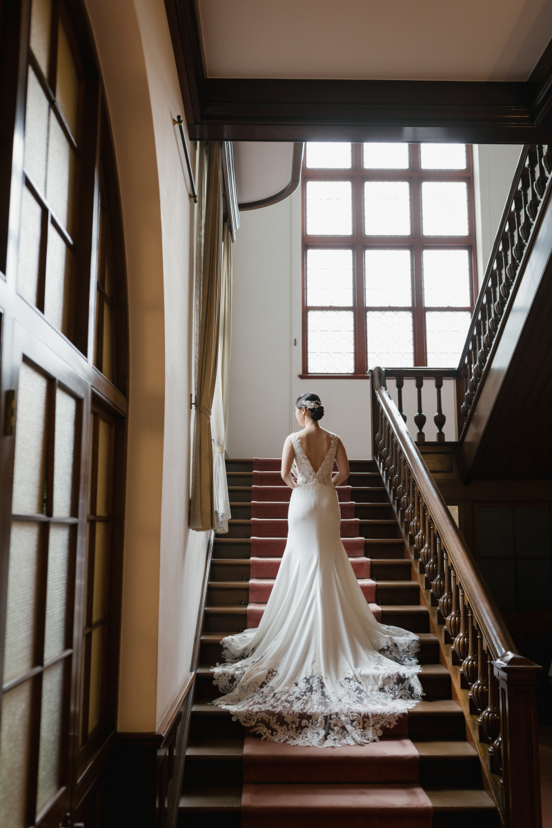 階段での撮影も