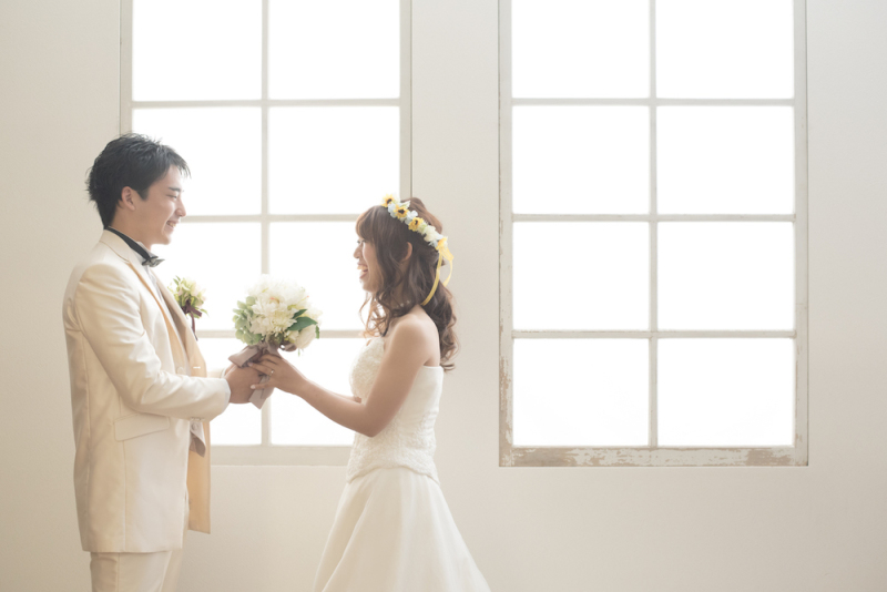 ブーケのプレゼントでご新婦様も笑顔に♪