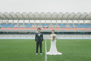 大好きな場所で＊等々力陸上競技場でフォトウェディング！