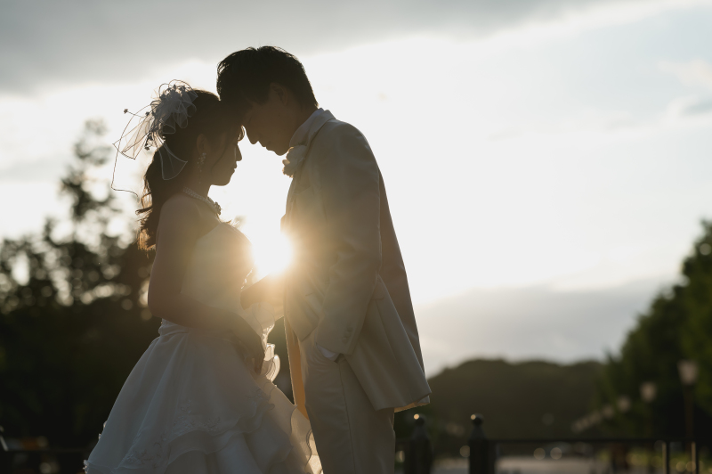 夕日が...♡