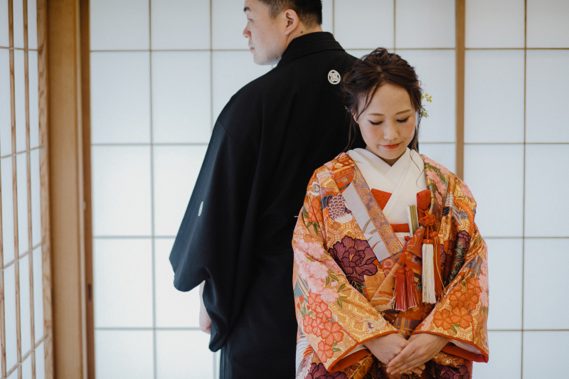 和室にて・・・