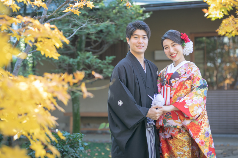 紅葉の目白庭園＊