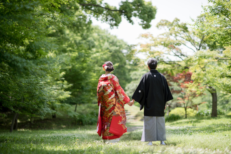 新緑の中で二人っきり♡