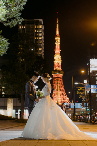 東京駅で洋装ロケーション
