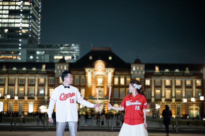 カープファンのお二人＊