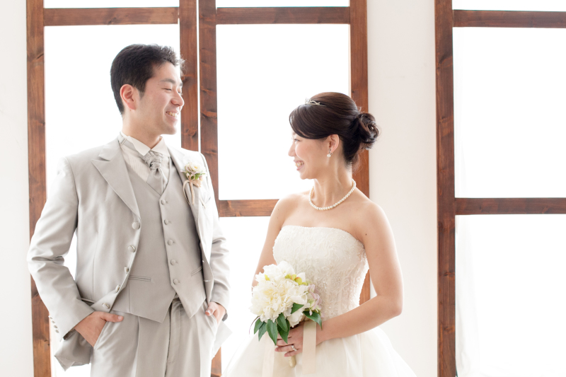 二人でにっこり