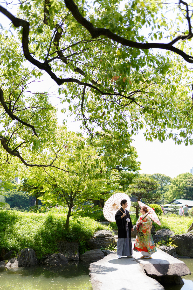 緑の中に溶け込んで・・・