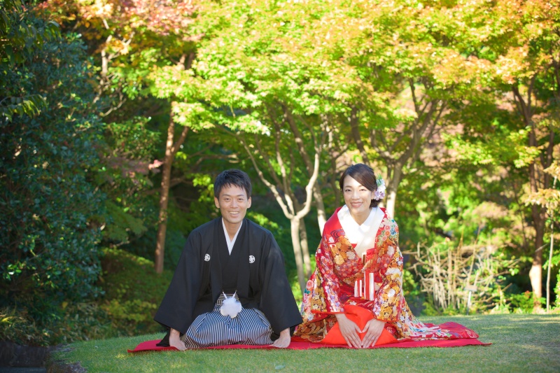 和洋装 洋館 庭園