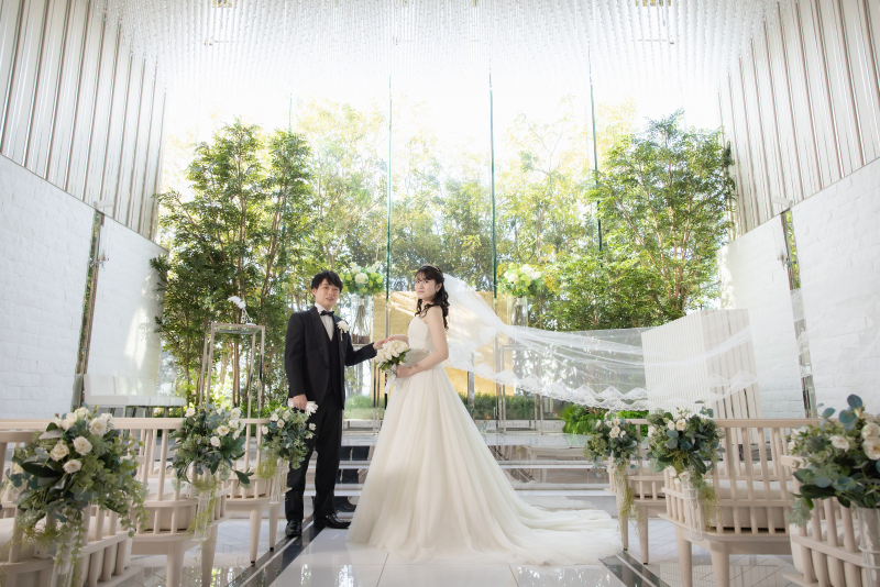 ロングベールを靡かせて＊