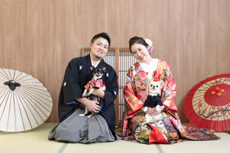 和装に着替えて可愛くおめかし♪