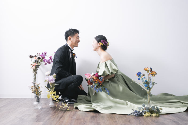 ドレス×タキシード スタジオフォト