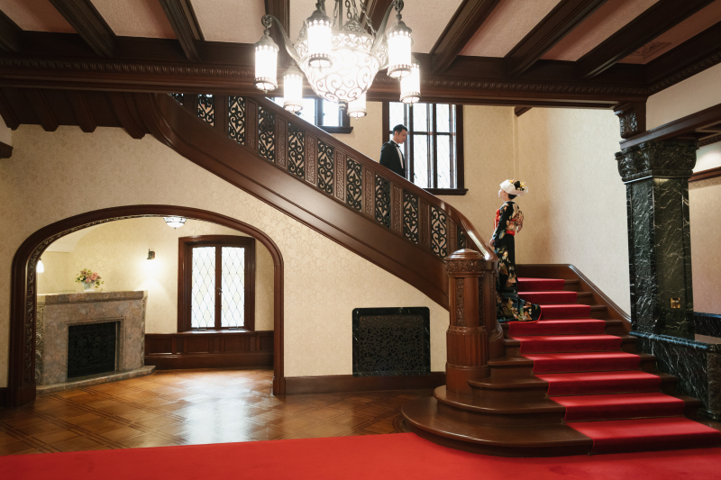 大正浪漫＊洋館で和装×タキシード