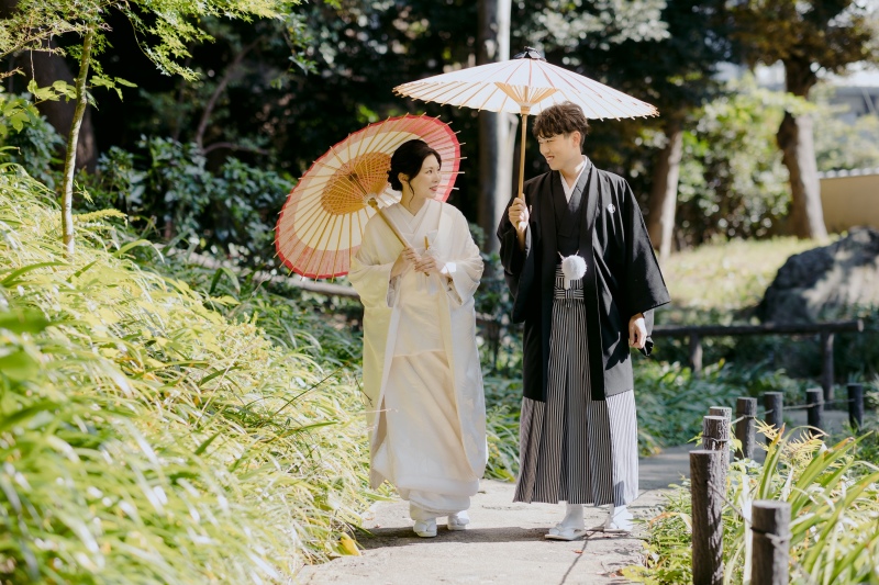 【和洋セットプラン】和装:和庭園+洋装:都内14箇所から選べるチャペル 2着プラン◆ヘアメイク和洋・全データ・申請料・移動費込み