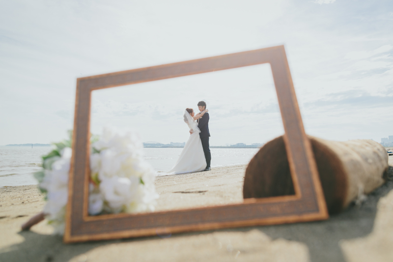 【洋装ロケ】カジュアルなお写真がお好みの方に*◆都内or神奈川海撮影プラン◆ご新婦様ヘアメイク・全データ・申請料・ご移動費含む