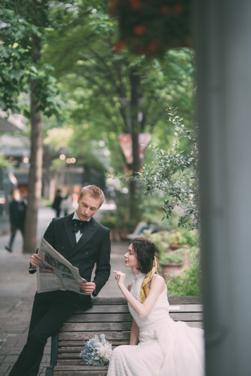 海外風の街並みで撮れる1枚