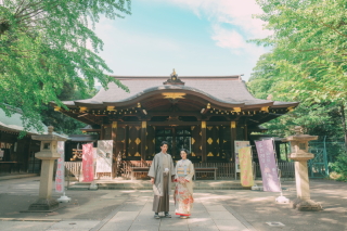 フォトスタジオ J Heart恵比寿_和装ロケーション【渋谷氷川神社／有栖川宮記念公園／林試の森公園】