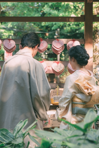 フォトスタジオ Jheart恵比寿_和装ロケーション【渋谷氷川神社／有栖川宮記念公園／林試の森公園】