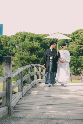 フォトスタジオ Jheart恵比寿_和装ロケーション【渋谷氷川神社／有栖川宮記念公園／林試の森公園】