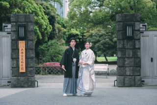 フォトスタジオ Jheart恵比寿_和装ロケーション【渋谷氷川神社／有栖川宮記念公園／林試の森公園】